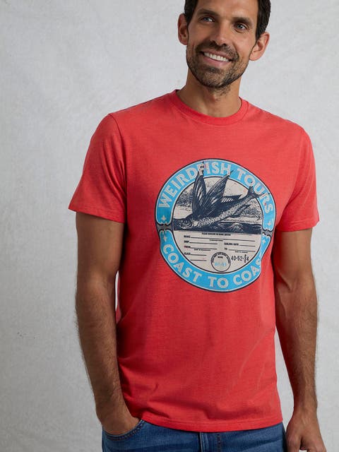 Coasting Front Print Graphic T-Shirt