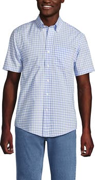 Lands' End Short Sleeve Essential Lightweight Poplin