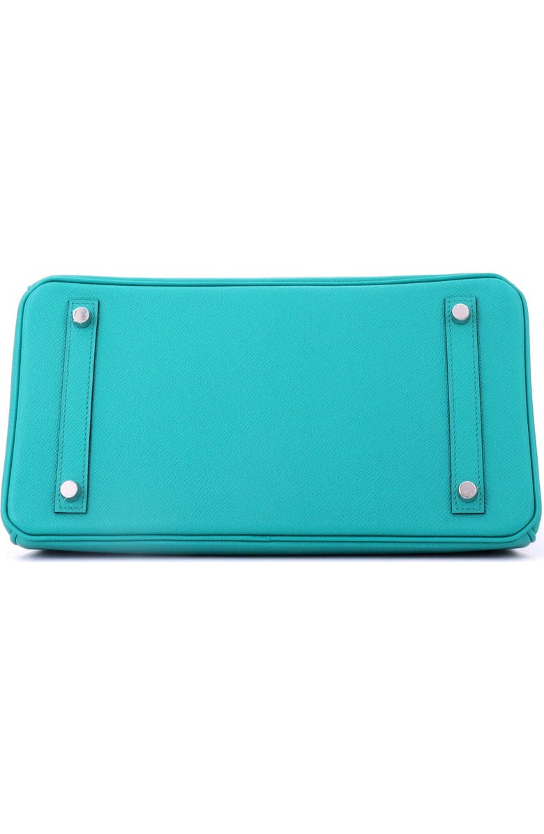 Pre-Owned Hermes Birkin Handbag Blue Epsom with Palladium Hardware 30, Alternate, color, Bleu Paon