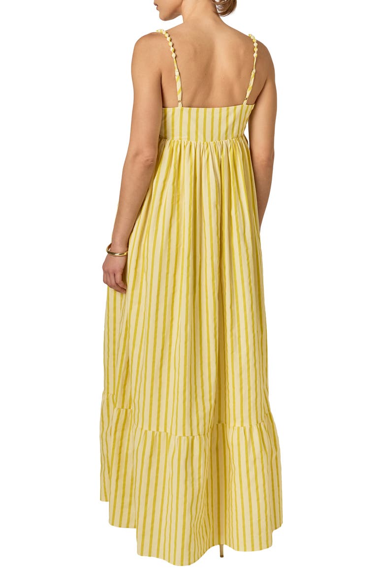 Stripe Sleeveless Maxi Dress, Alternate, color, YELLOW STRIPE