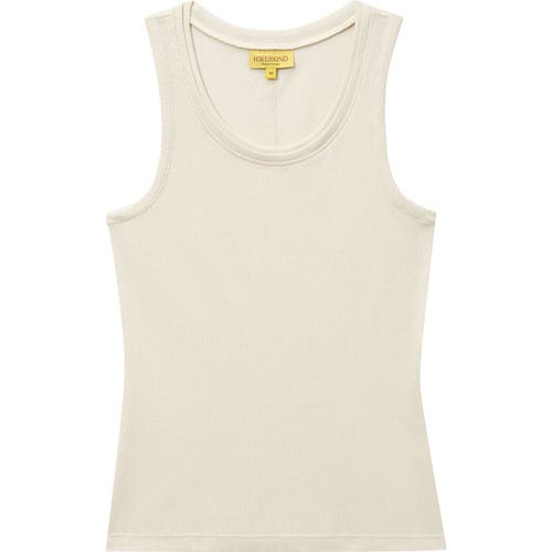 Hikerkind Ribbed Merino Tank Top In White