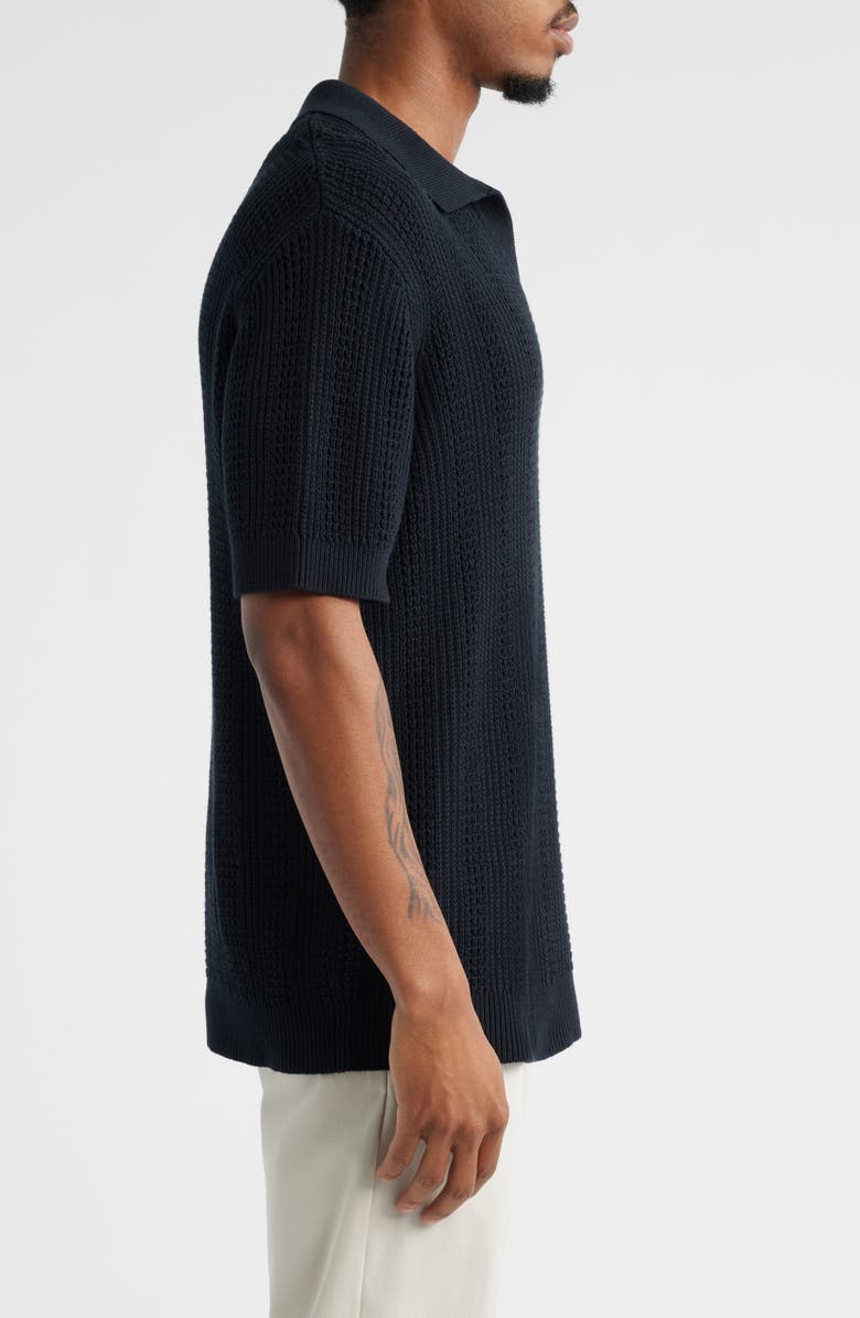 Short Sleeve Polo Sweater
