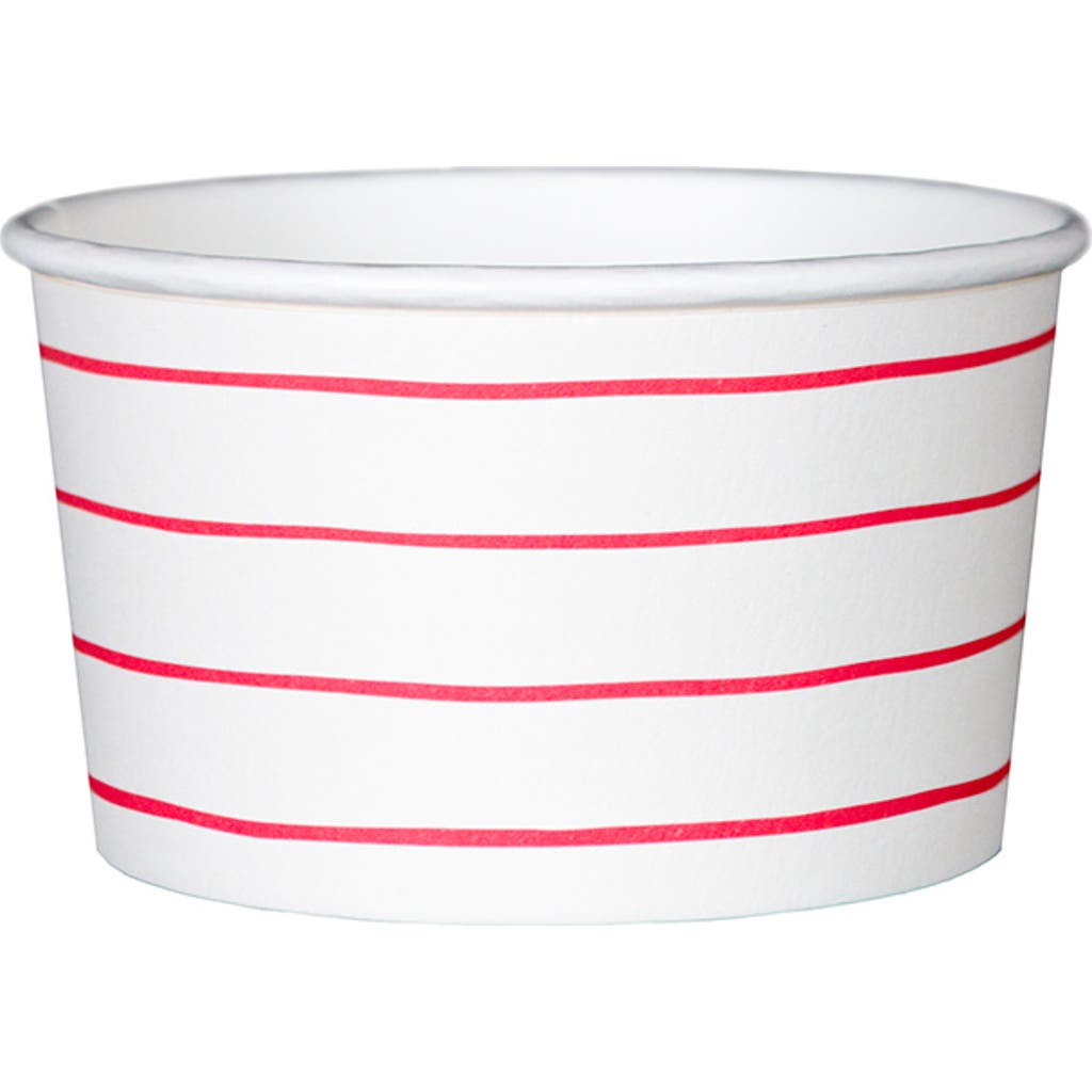 Daydream Society Frenchie Striped Treat Cups In Candy Apple