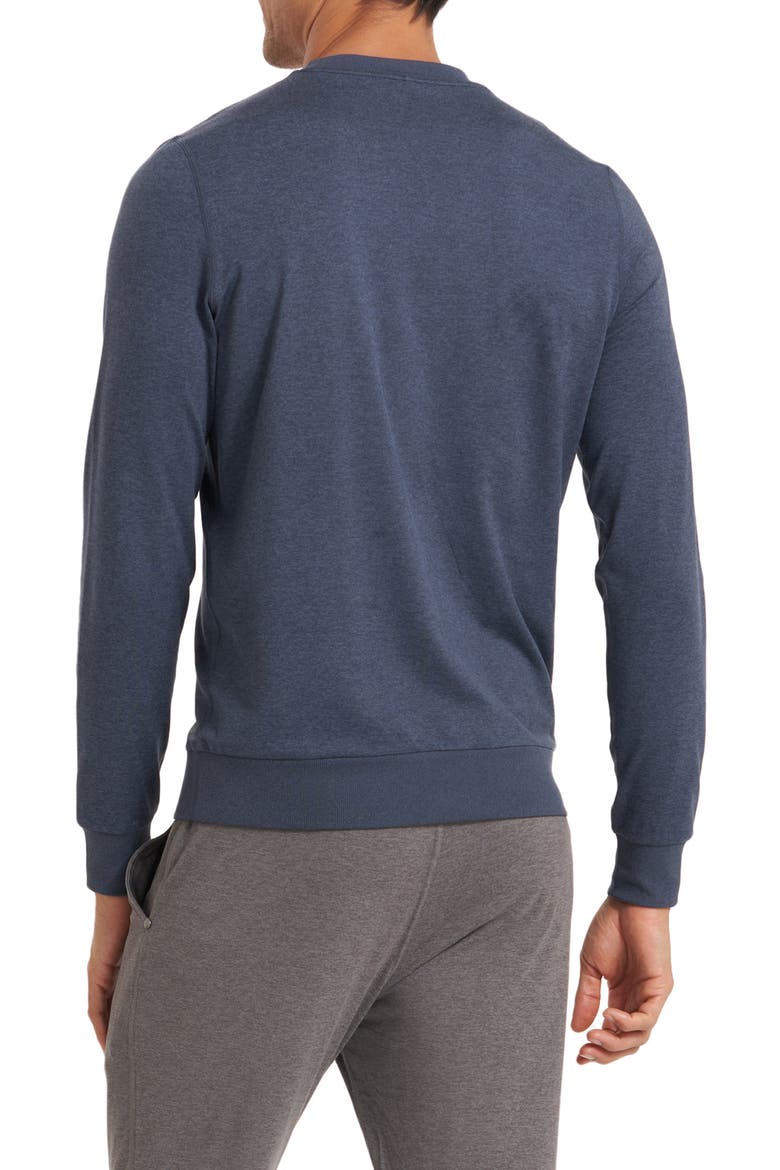 Ponto Performance Crew Pullover, Alternate, color, AZURE HEATHER