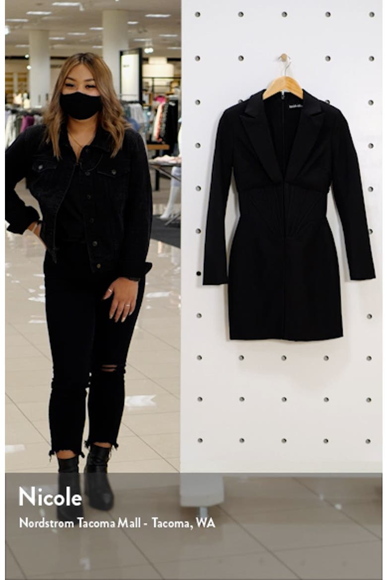 Corset Long Sleeve Tux Minidress video