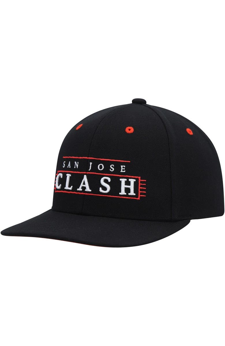 Mitchell & Ness Men's Mitchell & Ness Black San Jose Clash LOFI Pro Snapback Hat, Alternate, color, Black