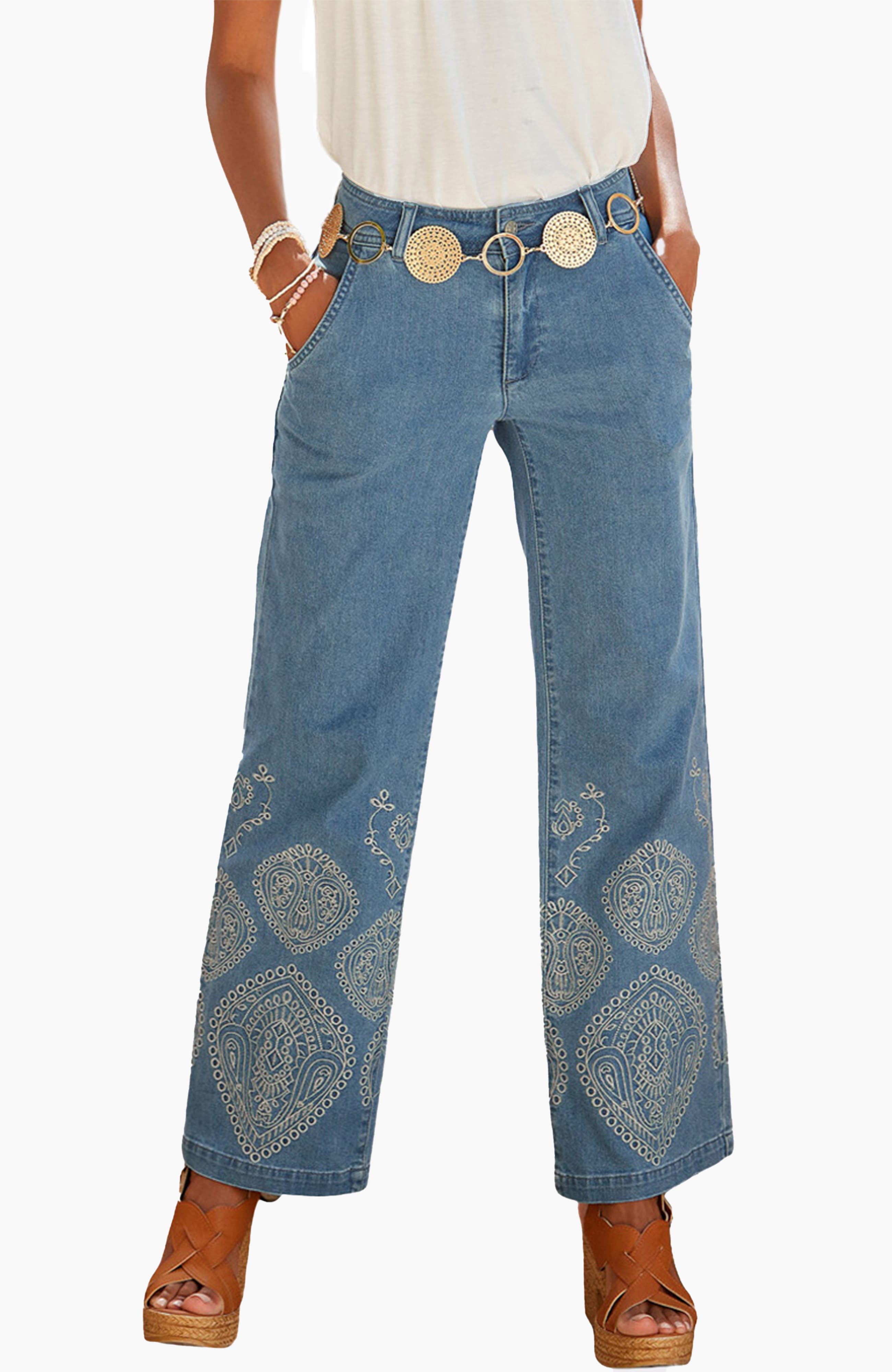 selected Denim Blue Printed