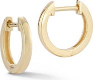 Ember Fine Jewelry <p>14K Gold Round Huggie Hoop Earrings</p>