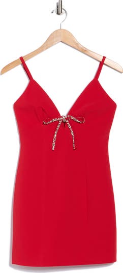Adele Embellished Bow Minidress
