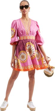 La DoubleJ Margherita Dress Napoli Plates Placée Pink