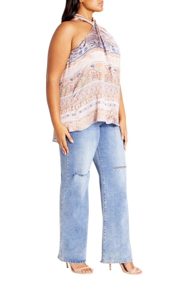 Nile Print Sleeveless Top, Alternate, color, PRINT