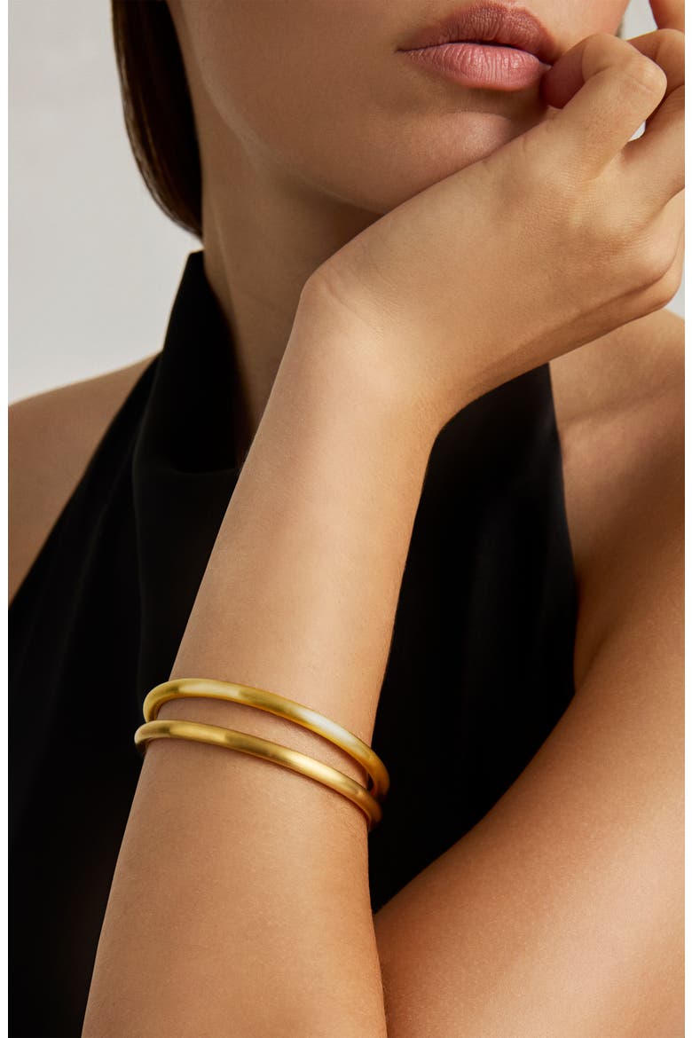Twist Midi Dune Bangle Set, Alternate, color, GOLD