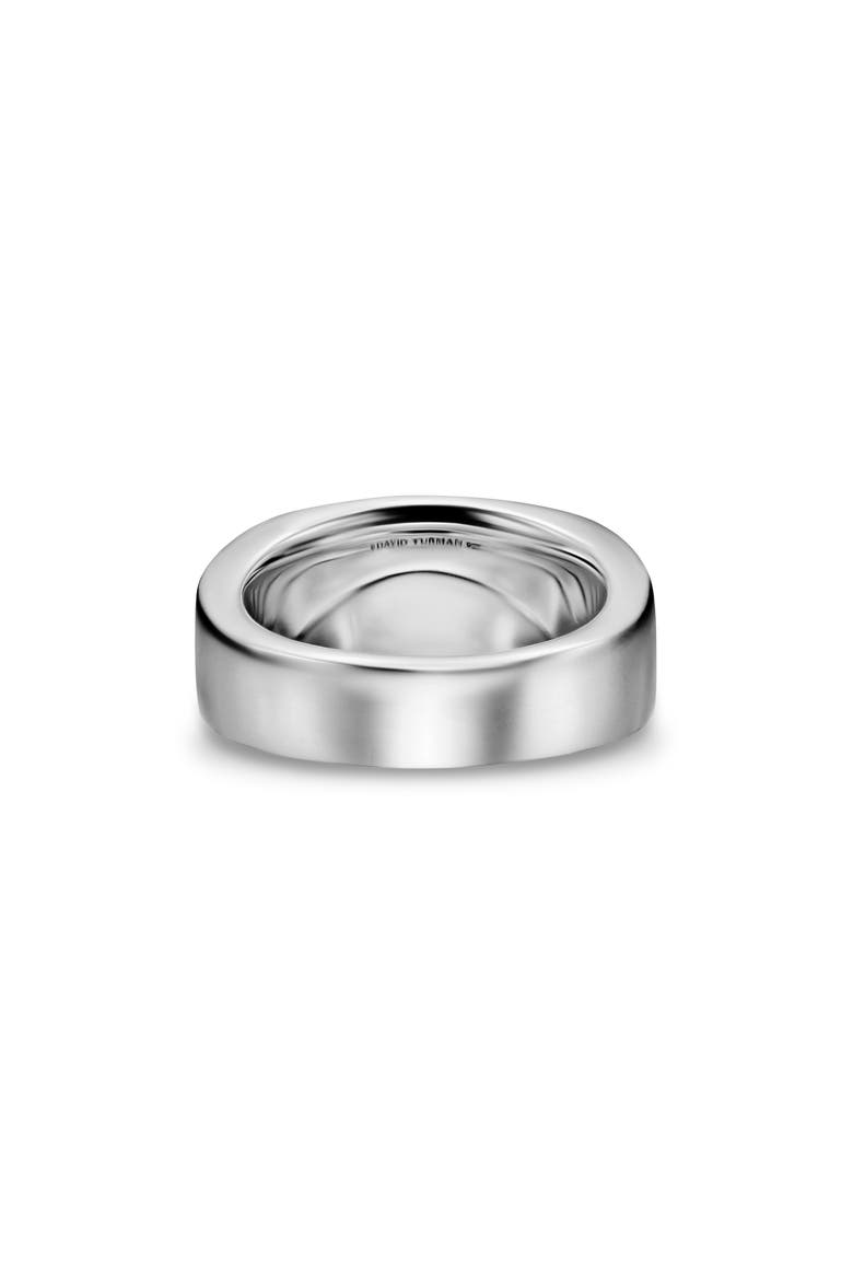 Chevron Three Sided Signet Ring, Sterling Silver with Black Diamonds, 12.5mm, Alternate, color, SILVER PAVE