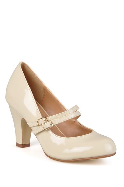 JOURNEE Wendy Patent Mary Jane Pump