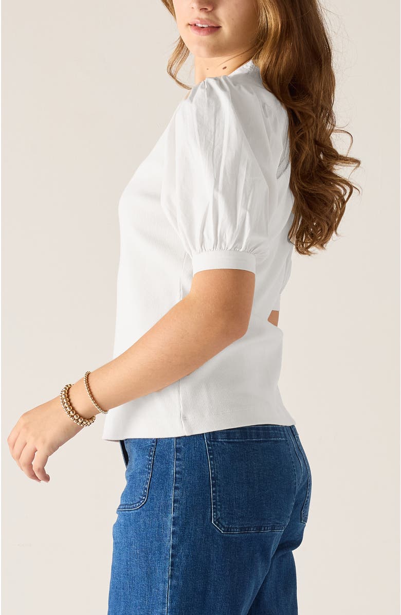 Voyageur by MERSEA Earhart Ribbed Henley Top, Alternate, color, White