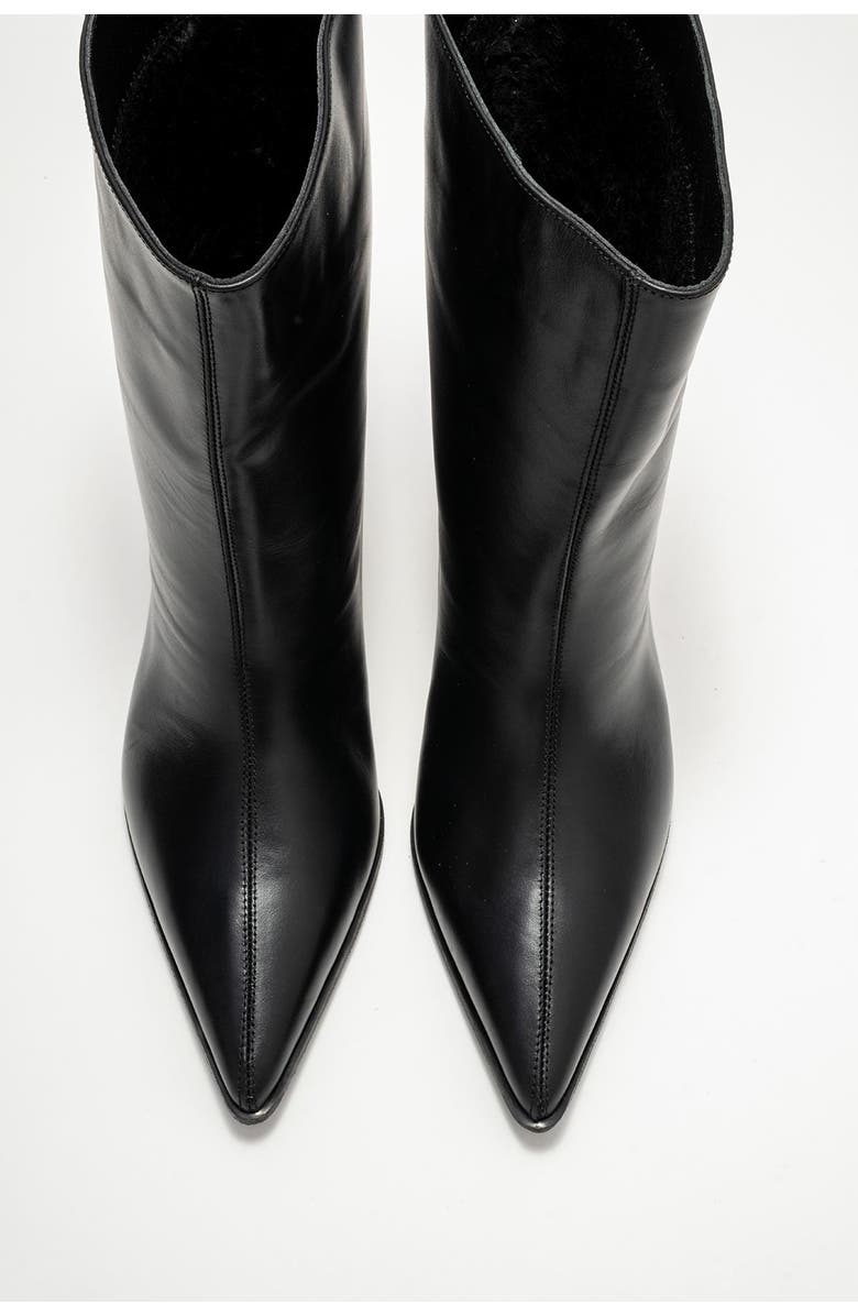 Forever & Always Shoes Aleo Leather Pointed Toe Boot, Alternate, color, Black Leather