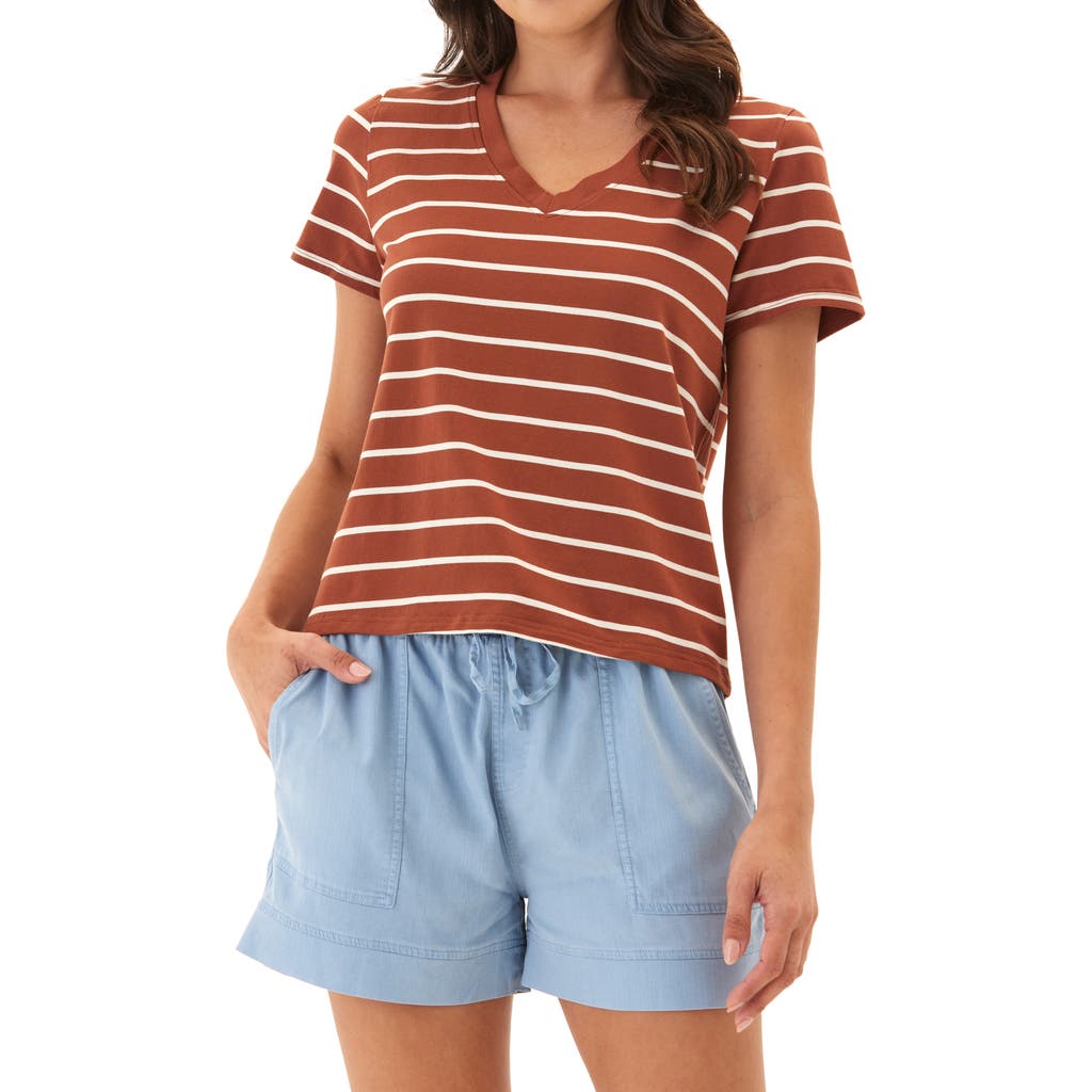 THREADS 4 THOUGHT THREADS 4 THOUGHT MAXINE STRIPE V-NECK TOP