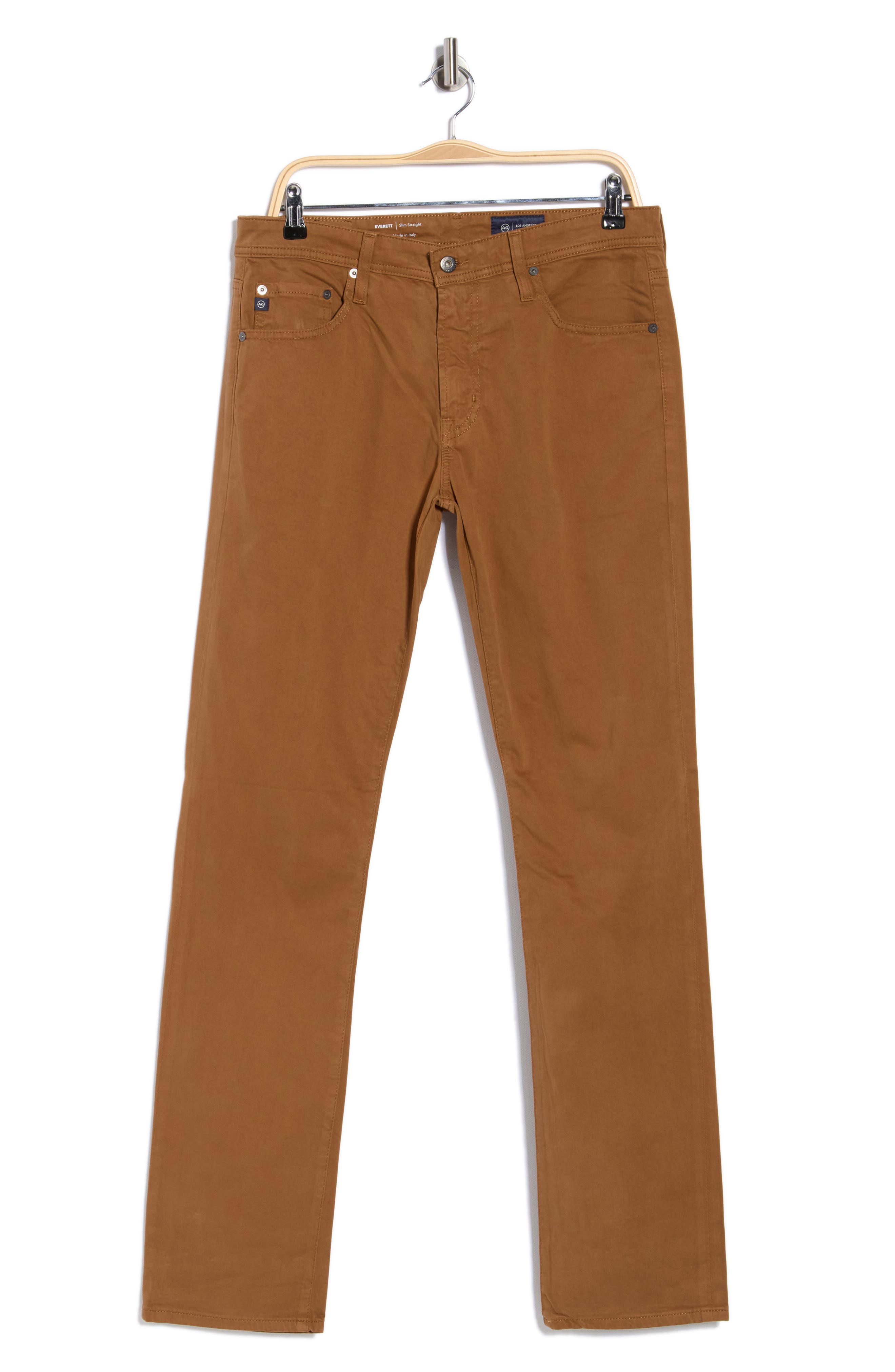 AG Everett Stretch Sateen Slim Straight Pants