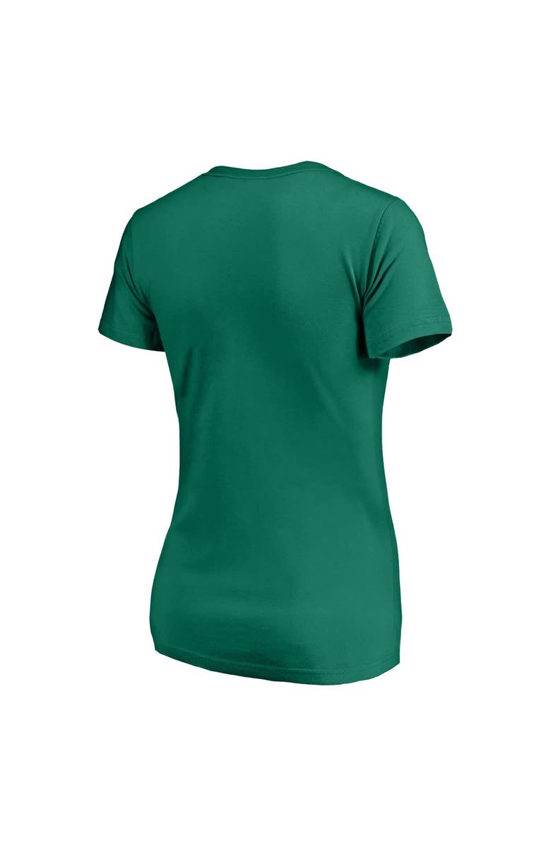 PROFILE Women's Profile Kelly Green Los Angeles Dodgers Plus Size Celtic V-Neck T-Shirt, Alternate, color, Kelly Green