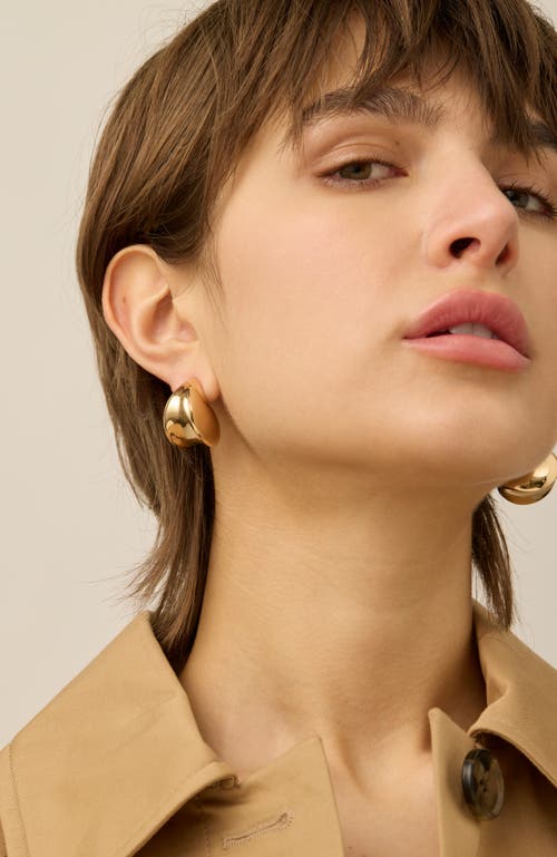 Jenny Bird Nouveaux Puff Earrings Gold In Gold
