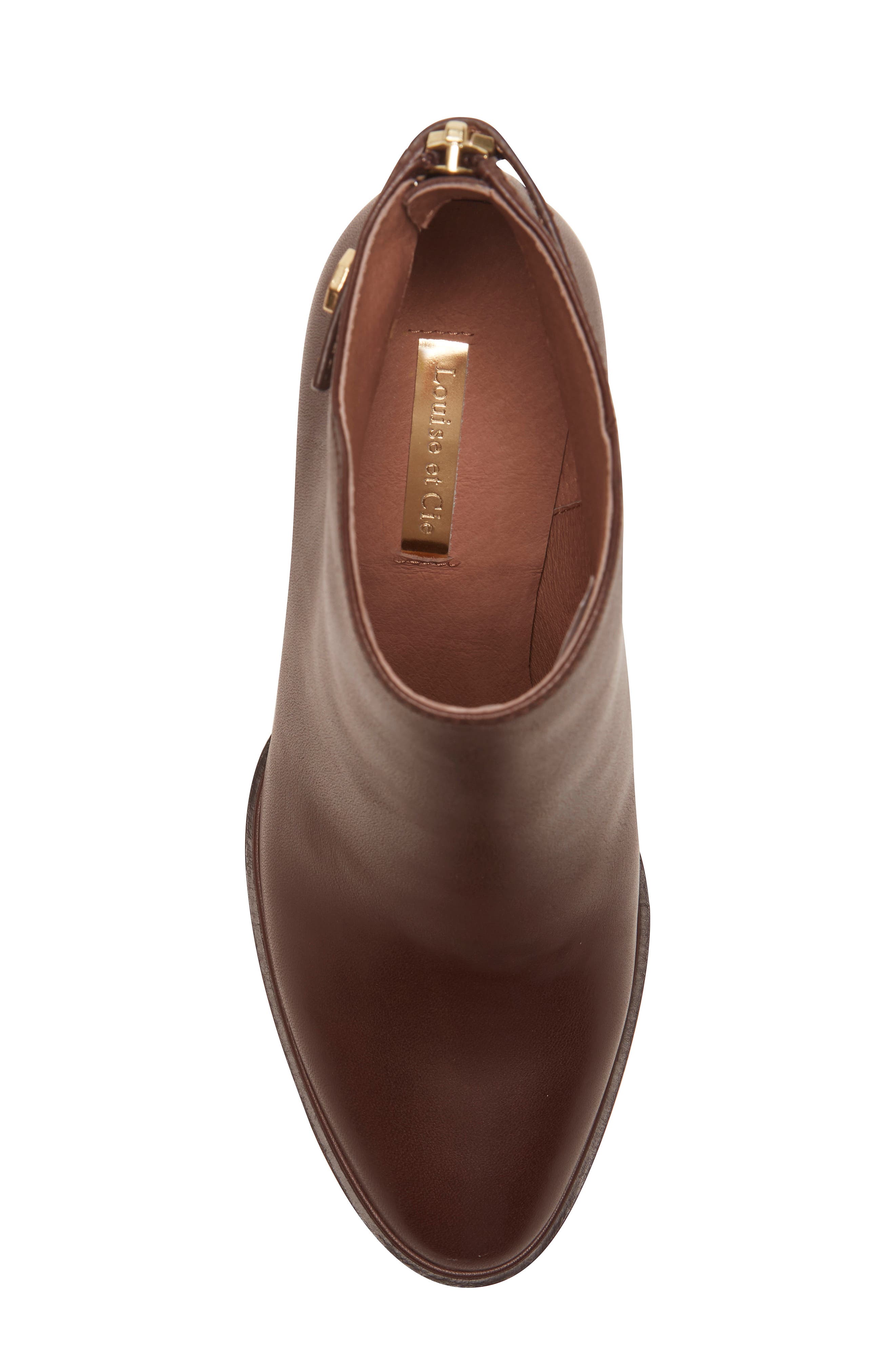 Thisbee Bootie, Alternate, color, BURNT OAK LEATHER