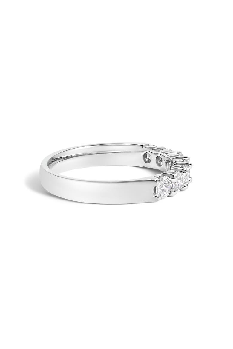 14K Gold 3/4 Ctw Diamond 7 Stone Band Ring, Alternate, color, White Gold