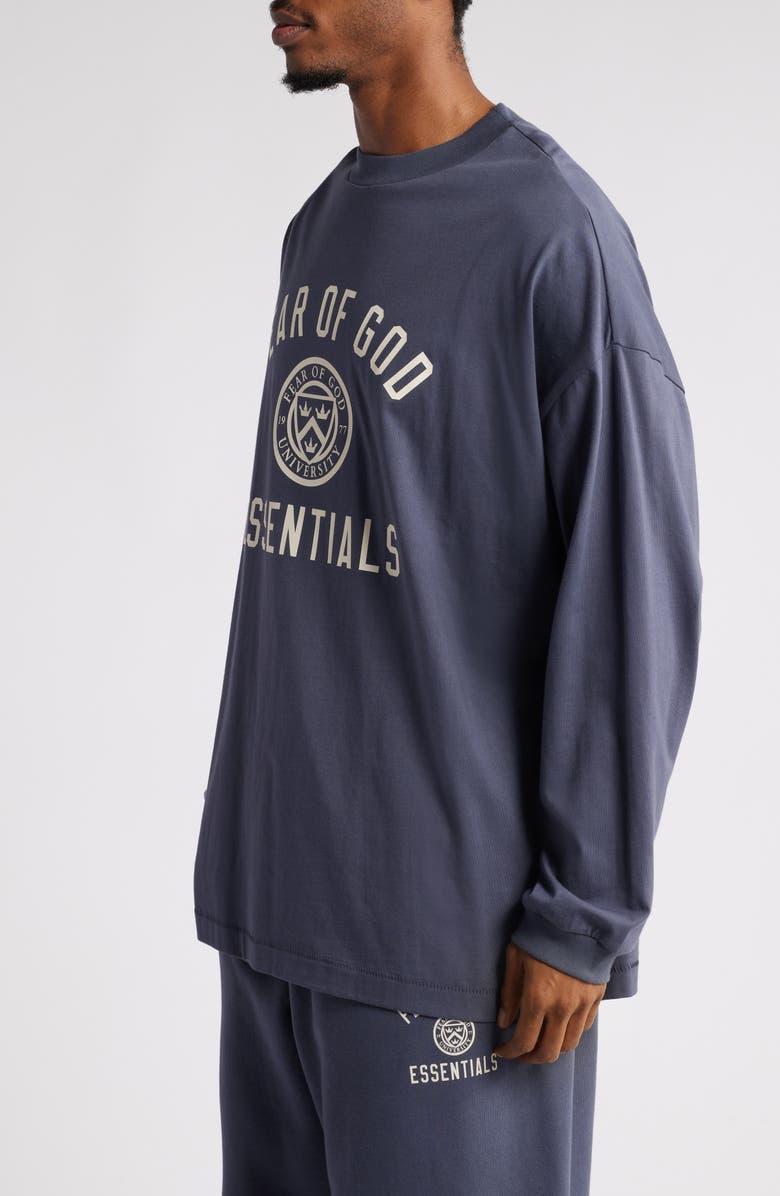 Fear of God Essentials Long Sleeve Cotton Jersey Graphic T-Shirt, Alternate, color, 