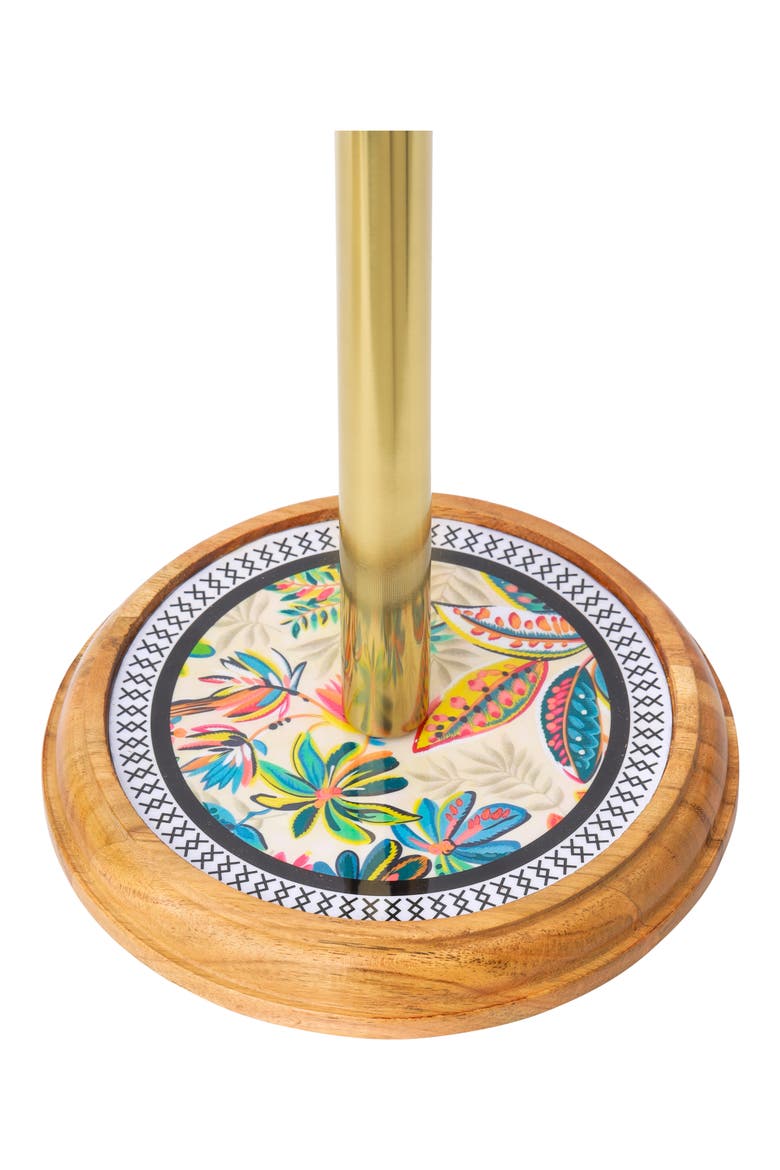 Tropical Bloom Paper Towel Holder, Alternate, color, YELLOW