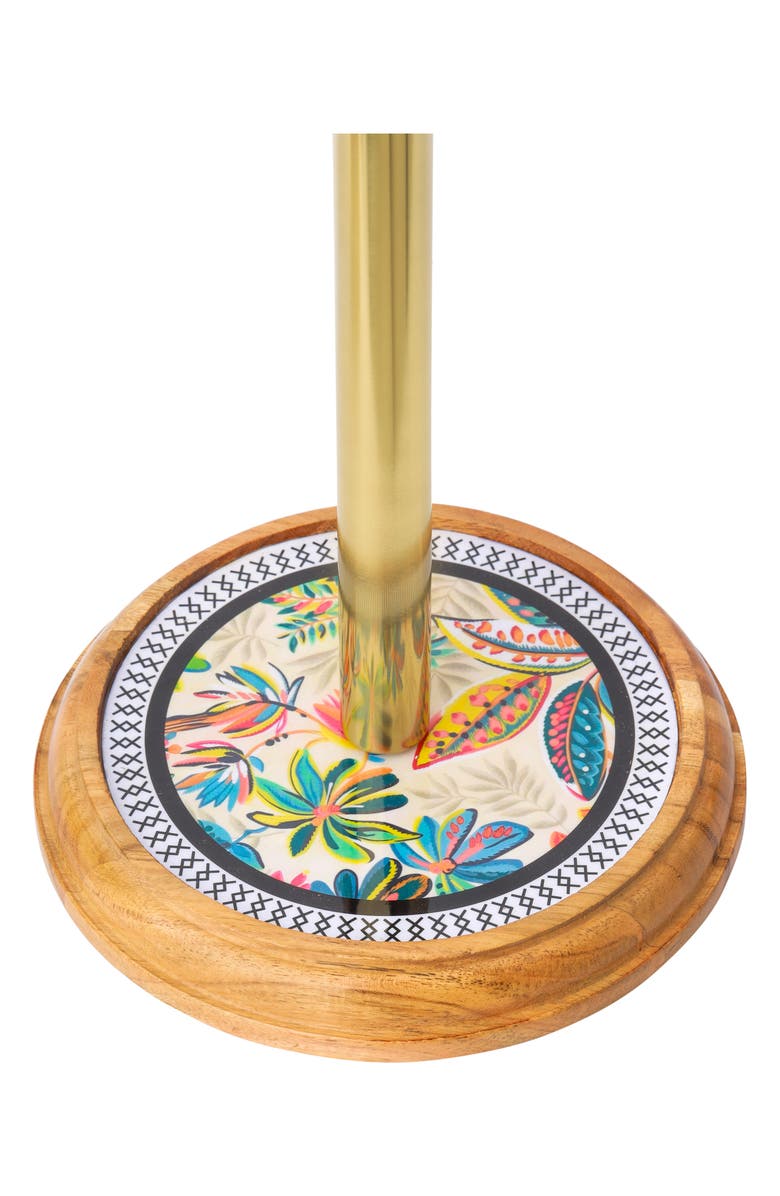 Tiramisu Tropical Bloom Paper Towel Holder, Alternate, color, Yellow