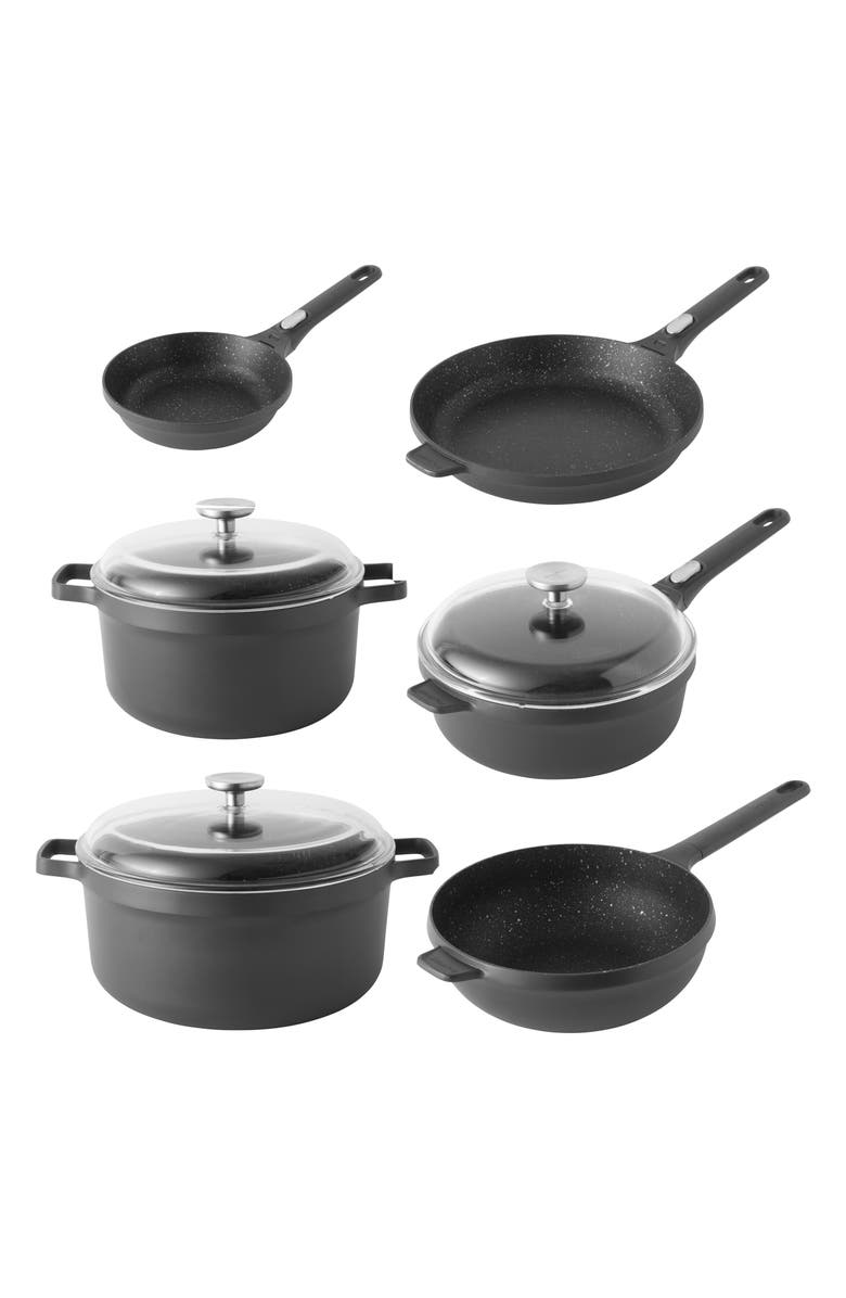 BergHOFF Gem Cookware 9-Piece Set, Main, color, Black