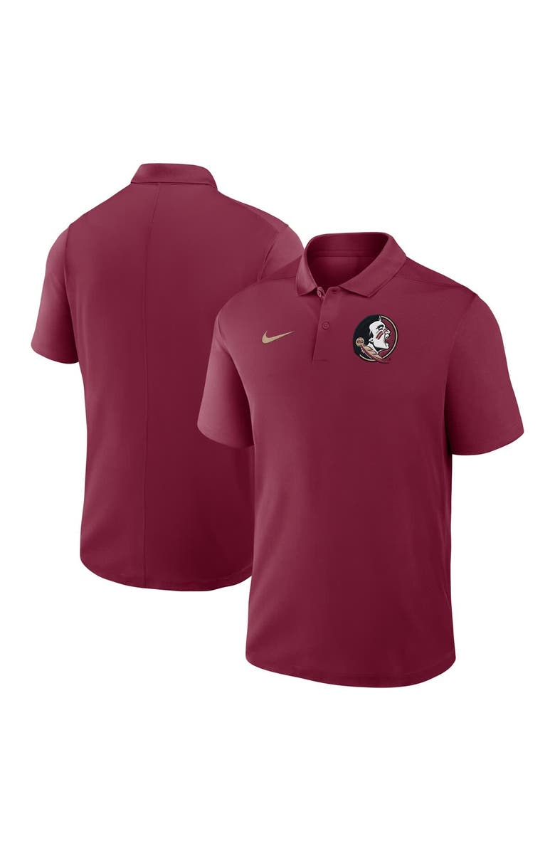 Nike Men's Nike Garnet Florida State Seminoles Primetime Victory Primary Logo Performance Polo, Main, color, 