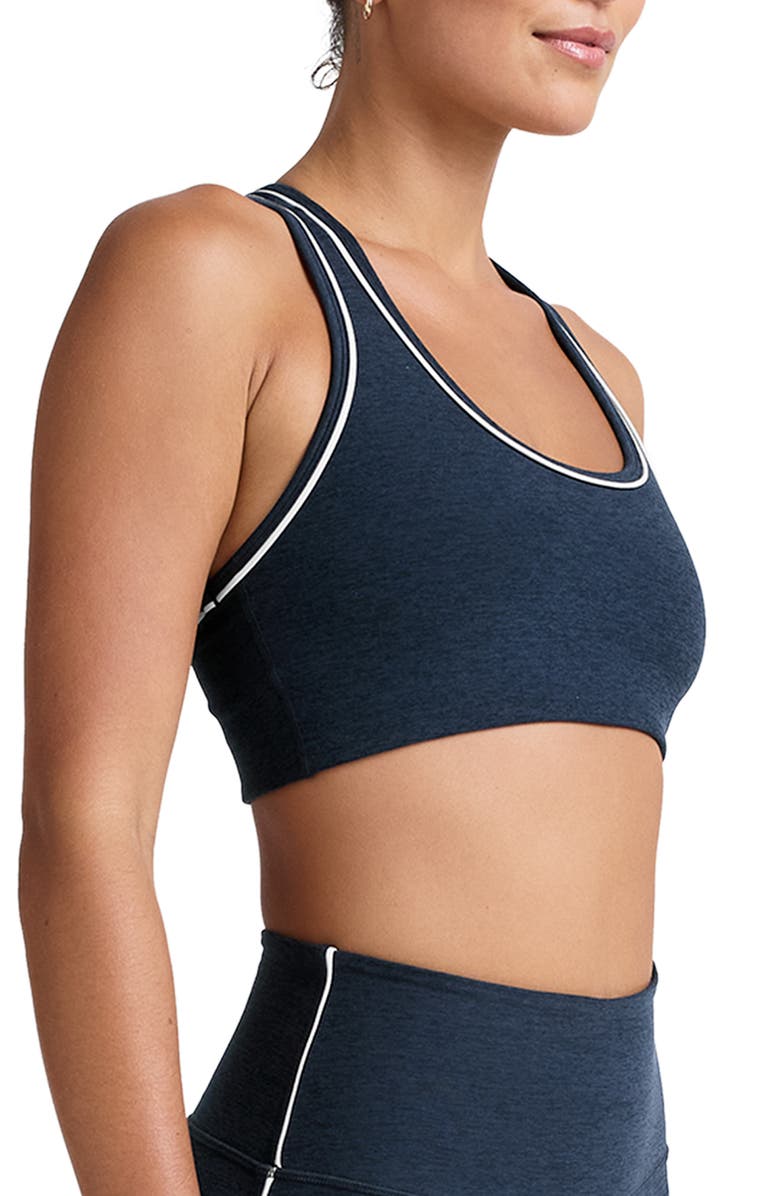 Beyond Yoga Space Dye Racerback Sports Bra, Alternate, color, Nocturnal Navy