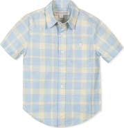 Hope & Henry Kids' Linen Short Sleeve Shirt