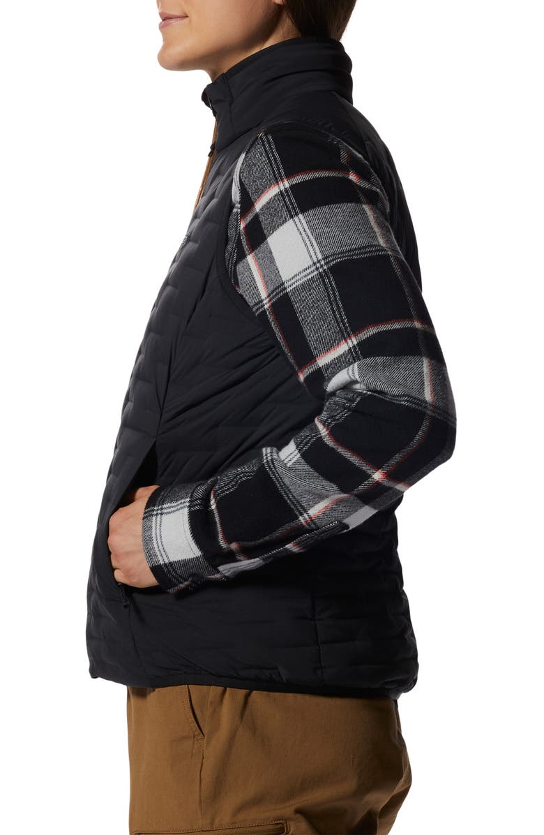 Mountain Hardwear Stretchdown Light Vest, Alternate, color, Black