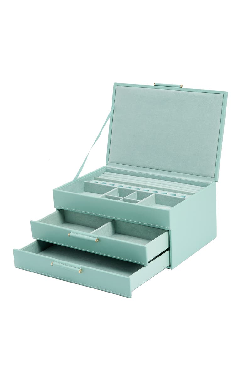 WOLF Sophia Jewelry Box with Drawers, Alternate, color, Jade