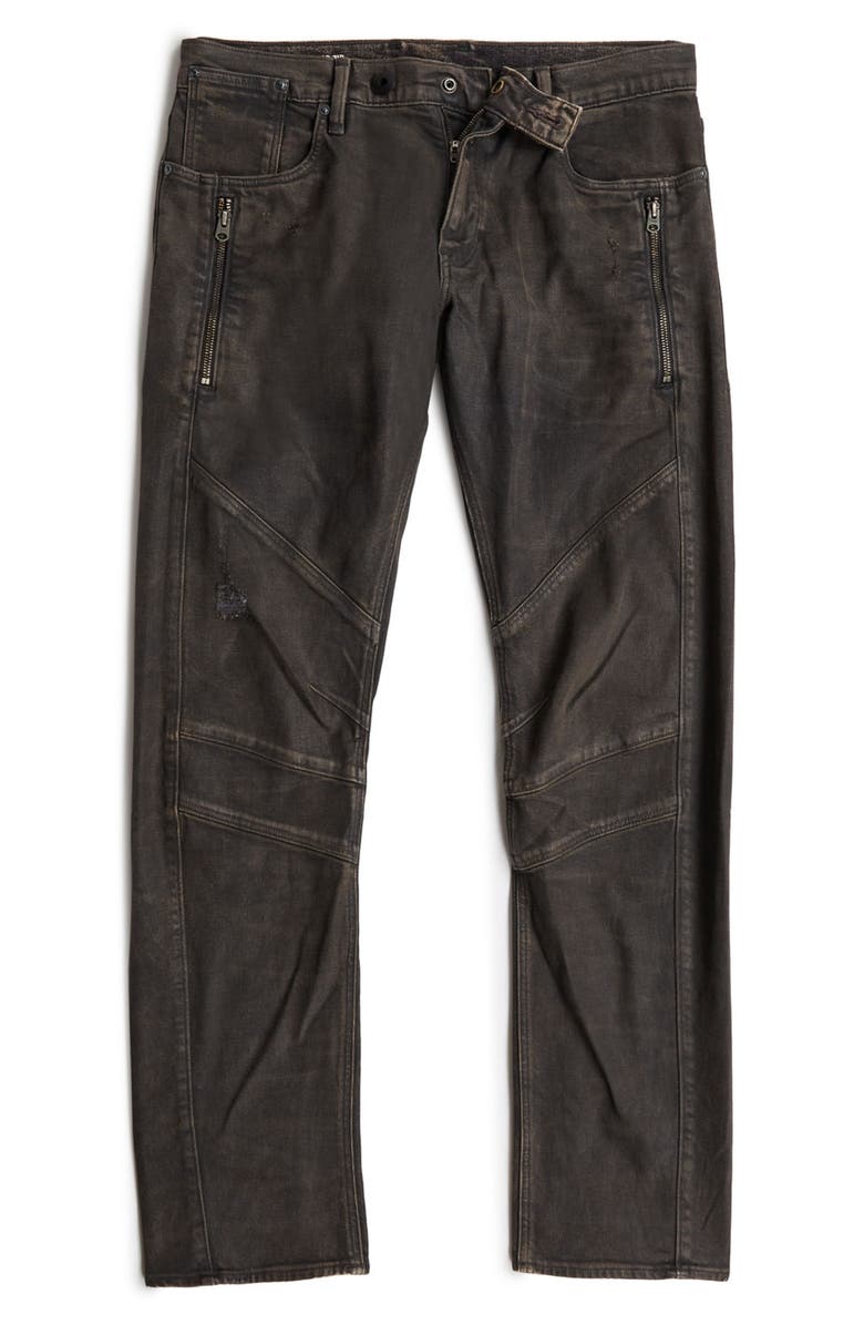 G-STAR Moto Cross 3D Zip Pocket Slim Fit Jeans, Alternate, color, 