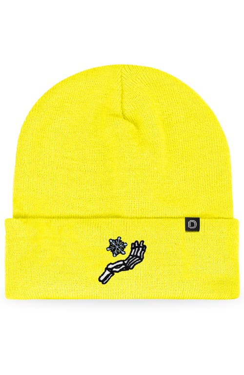Dalix Chill Touch Beanie In Neon Yellow