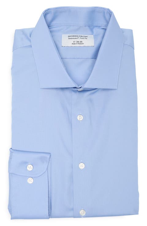Smartcare™ Trim Fit Solid Dress Shirt
