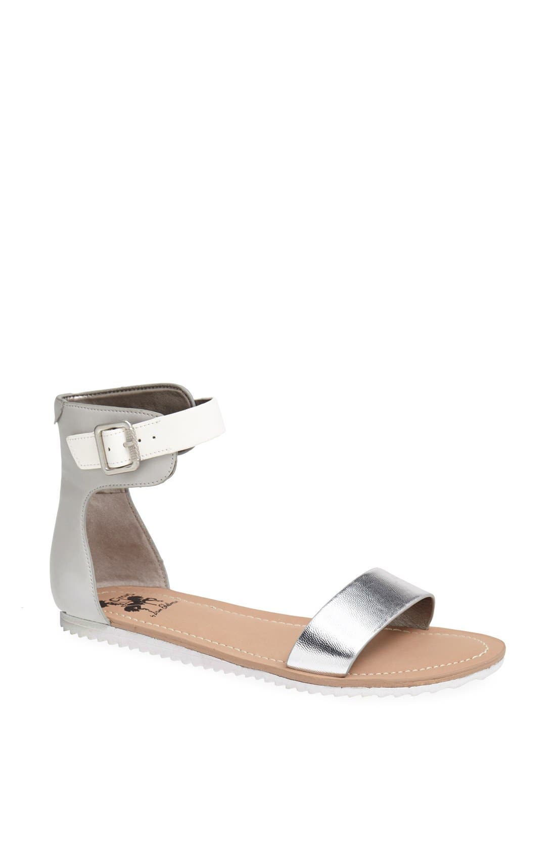 Circus by Sam Edelman 'Sloan' Sandal, Main, color, SILVER/ GREY