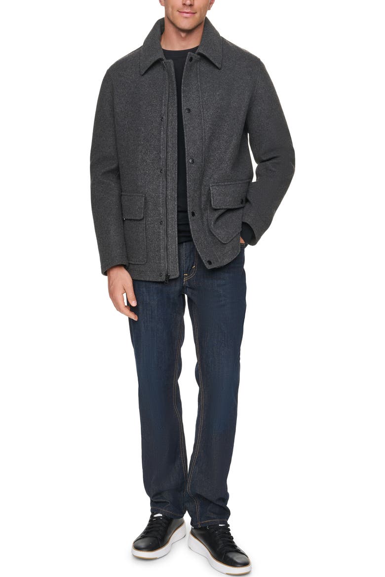 Flannel Jacket, Alternate, color, CHARCOAL