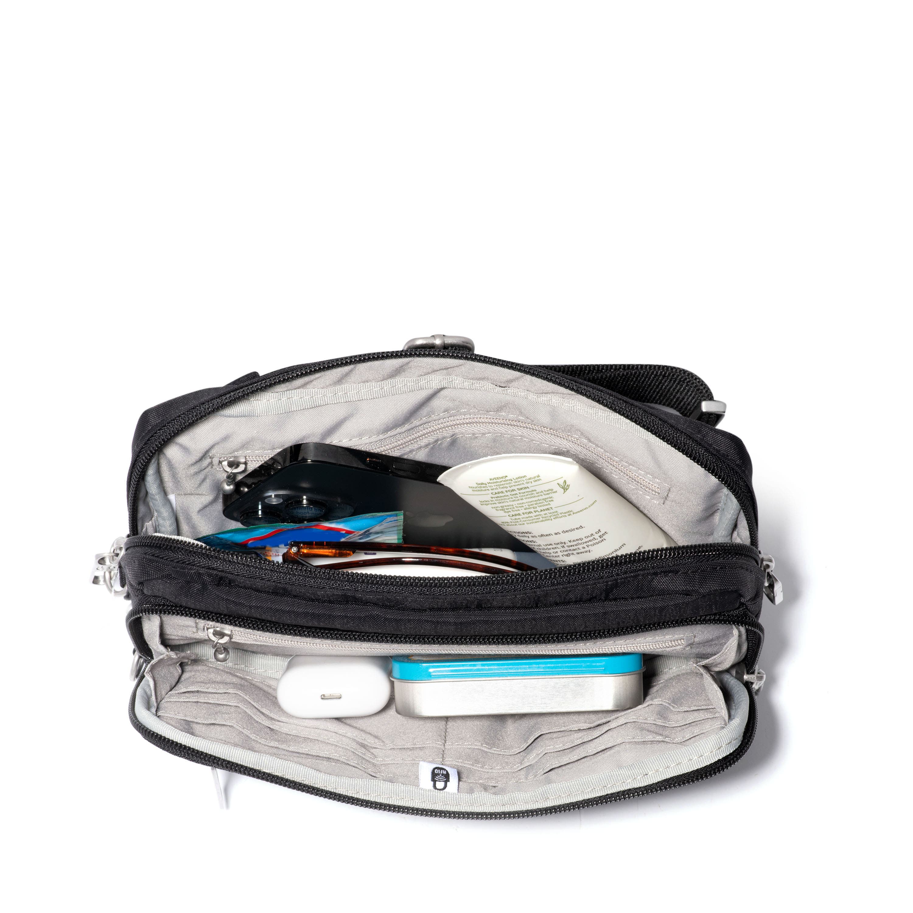 BAGGALLINI Securtex Anti-Theft Belt Bag Sling, Alternate, color, Black