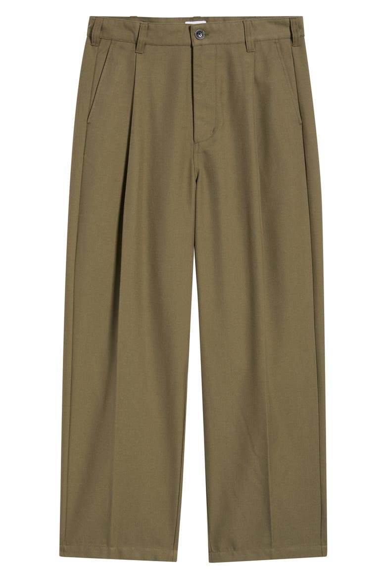 Dean Pleated Pants, Alternate, color, STONE GRAY