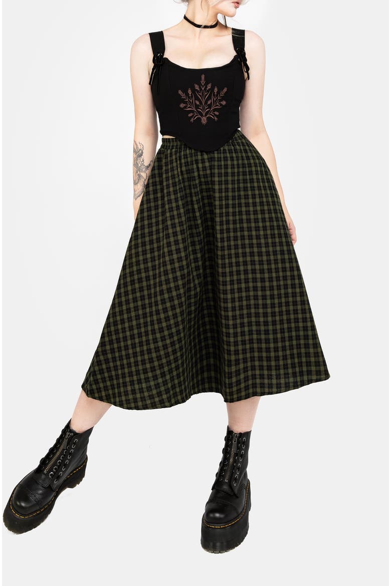Terra Midi Skirt, Alternate, color, Green