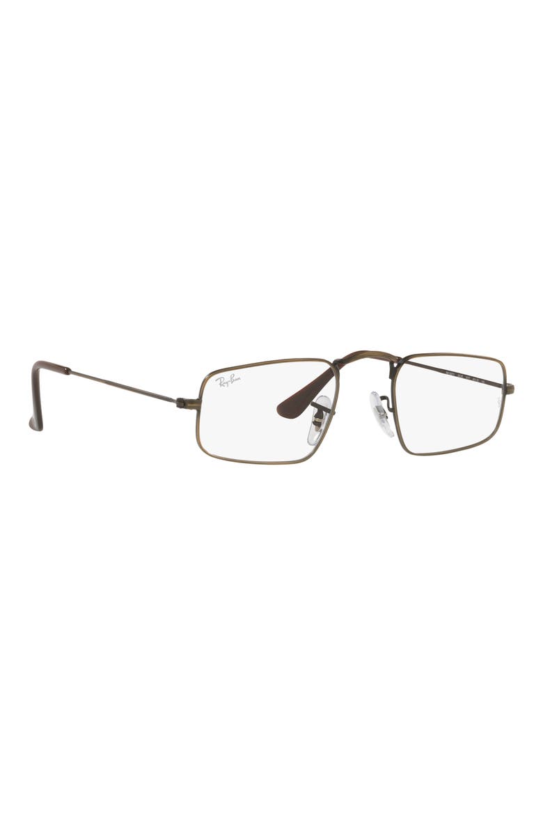 RX3957V 46mm Rectangle Optical Glasses, Alternate, color, ANTIQUE GOLD