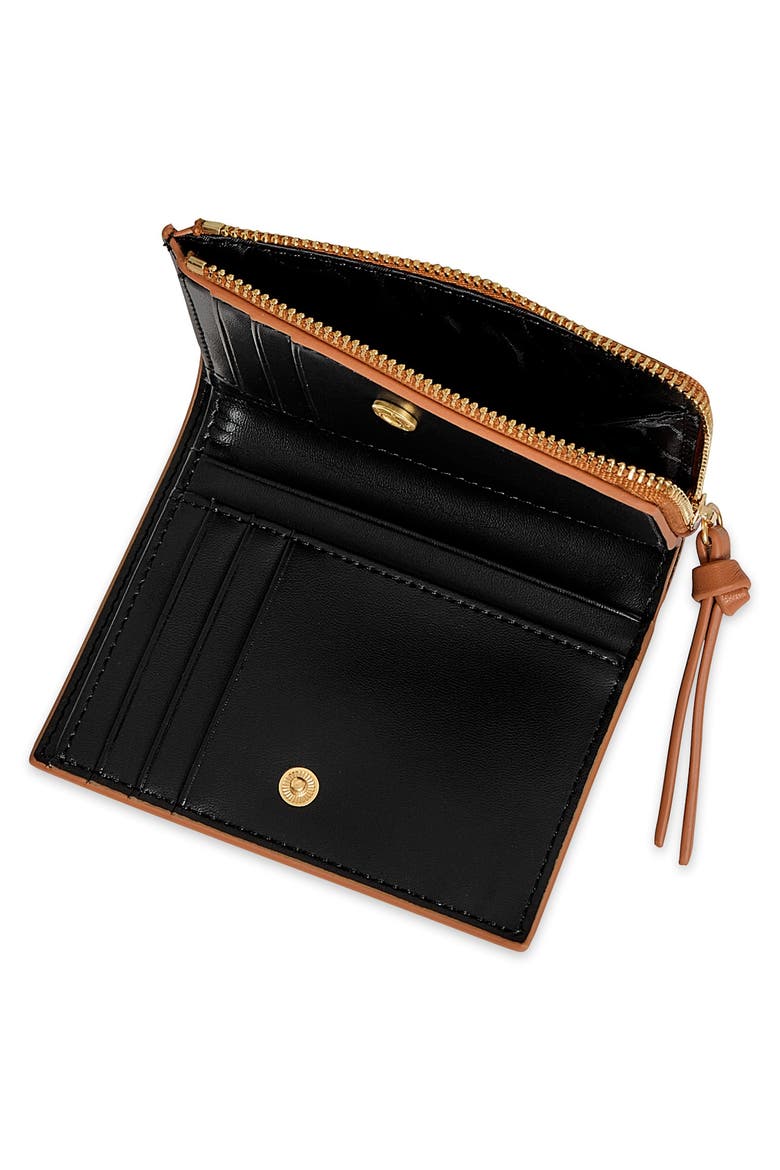 Slim Megan Leather Wallet, Alternate, color, CARAMELLO