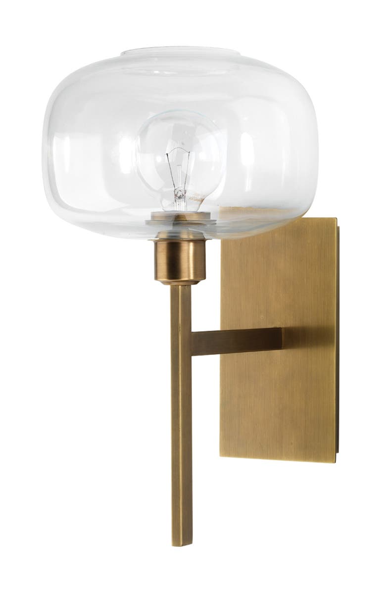 SHINE STUDIO Scando Mod Sconce - Antique Brass, Main, color,