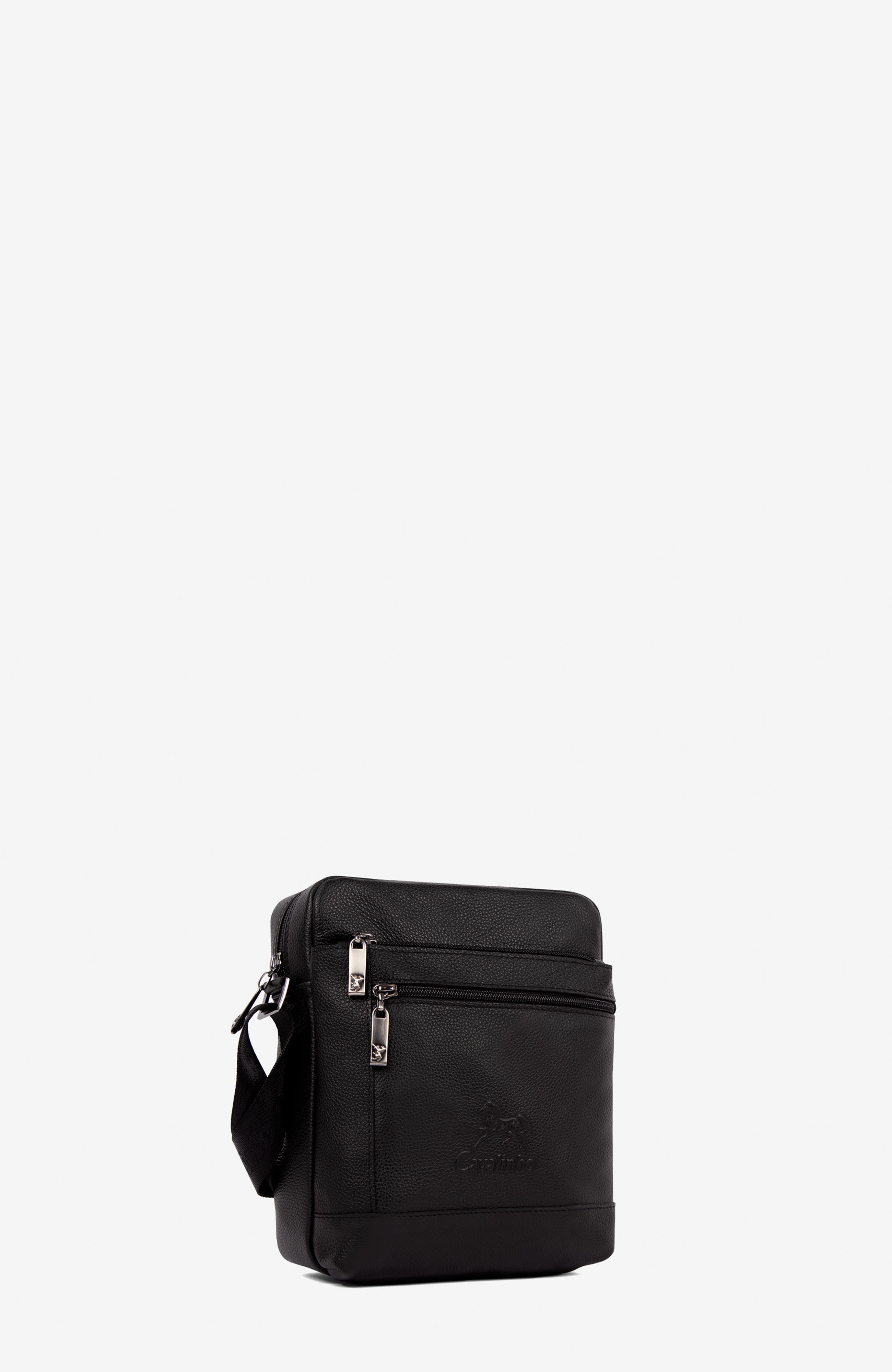 El Cavaleiro Leather Traveler Crossbody Bag 632, Alternate, color, Black