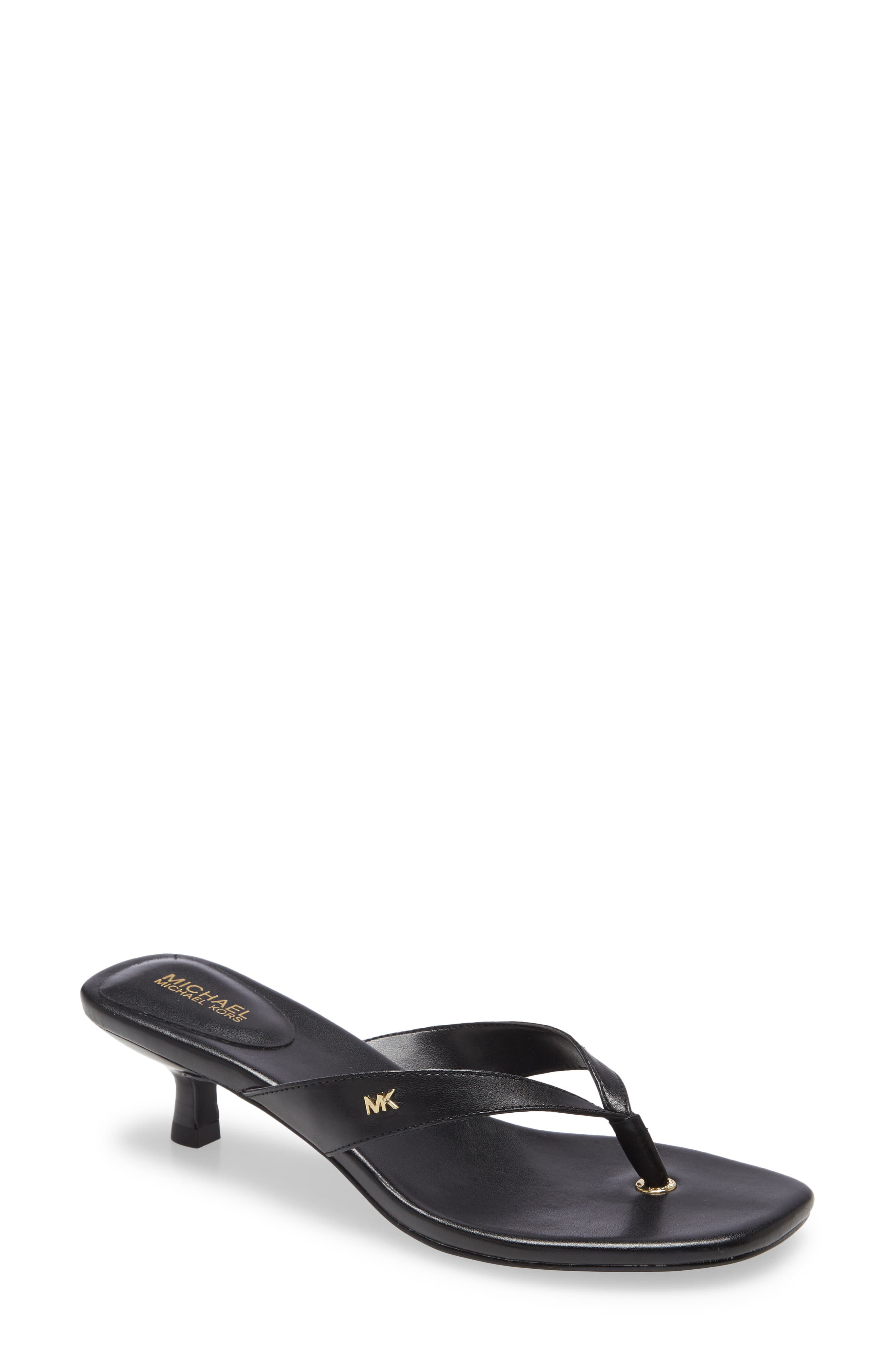 MICHAEL Michael Kors Angela Kitten Heel Flip Flop, Main, color, 