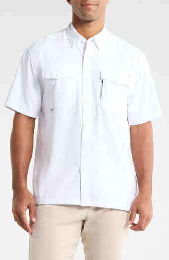 Faherty Shorelite Air Short Sleeve Performance Button-Up Shirt