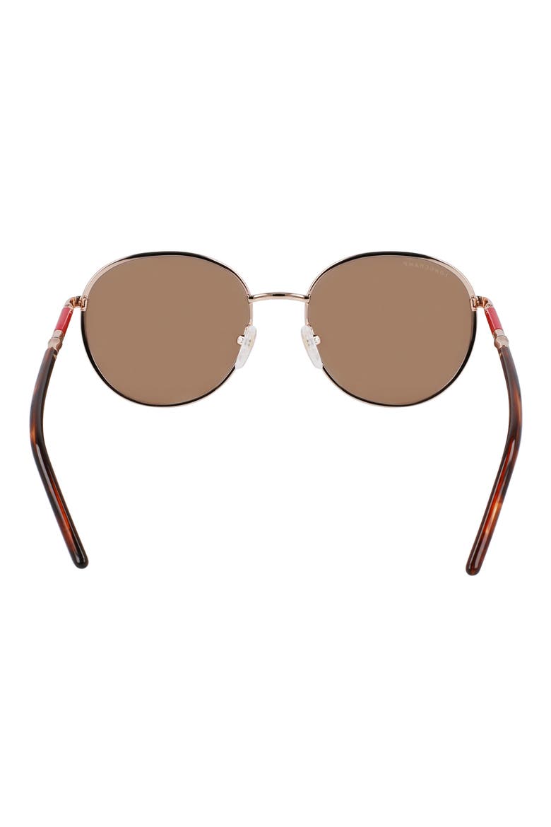 53mm Gradient Round Sunglasses, Alternate, color, ROSE GOLD